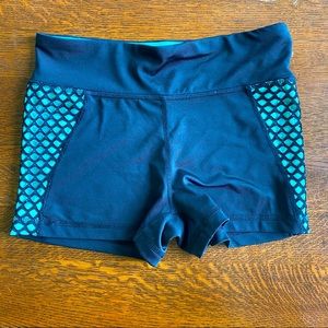 Aeropostale: Live Love Dream black and turquoise spandex size medium *sale*